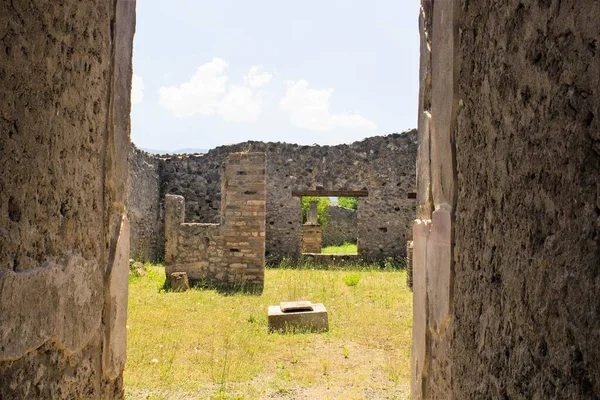 Pompeji Italien Juni 2020 Innenraum Eines Hauses Der Antiken Römischen — Stockfoto