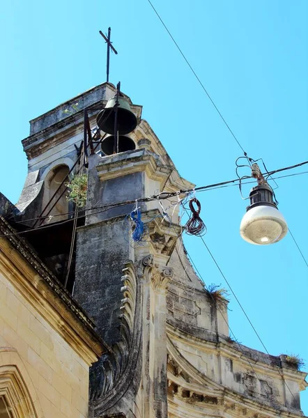 2017 Acireale Σικελία Λεπτομέρεια Ιστορικού Κτιρίου Στην Πόλη — Φωτογραφία Αρχείου