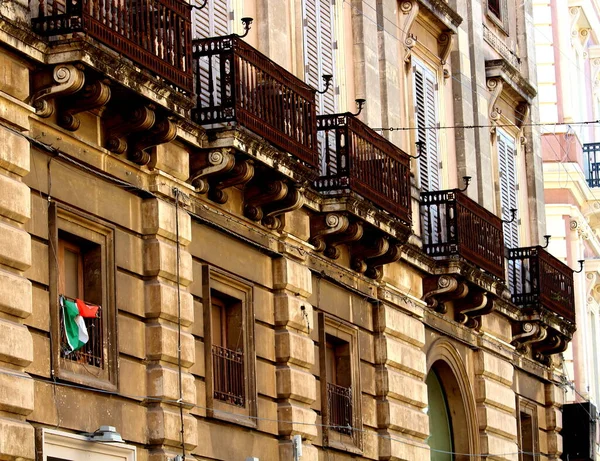 2017 Acireale Sicilia Detalle Edificio Histórico Ciudad — Foto de Stock