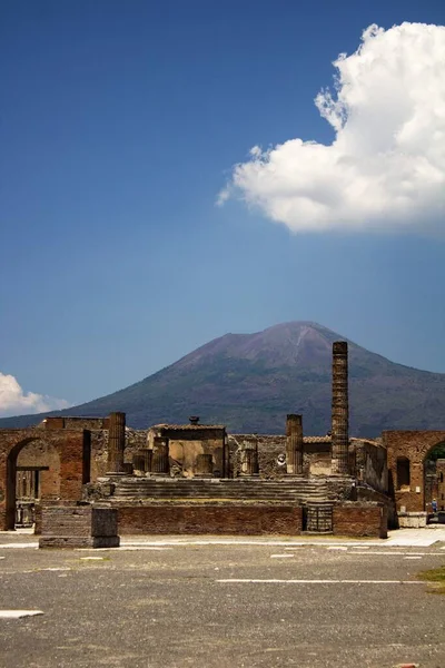 Pompeii Italië Juni 2020 Oude Romeinse Stad Gevonden Opgravingen Uitbarsting Stockfoto