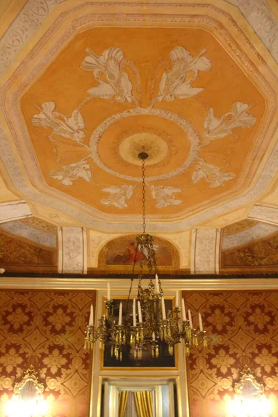 2017 Itália Palermo Palazzo Francavilla Século Xviii Interior Edifício Com — Fotografia de Stock
