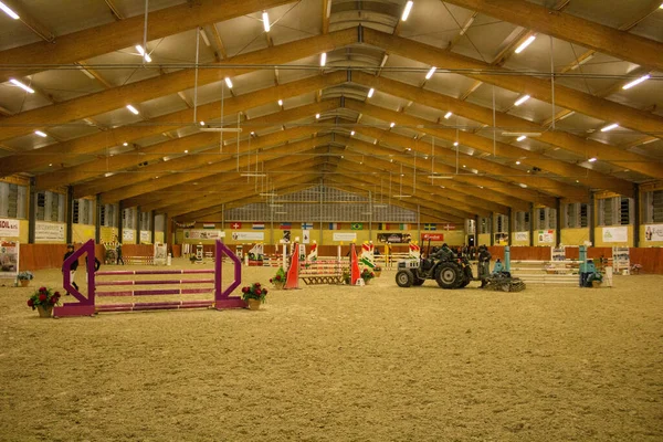 2019 Tortona Paardensport Centrum Paarden Jockey Die Deelnemen Aan Een Stockfoto