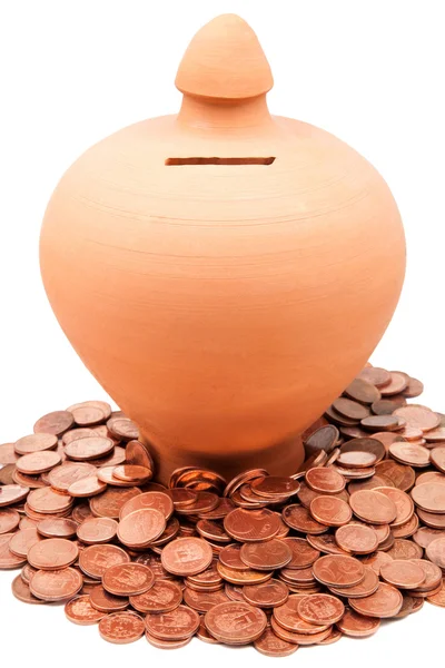 Clay piggy bank — Stock Photo, Image