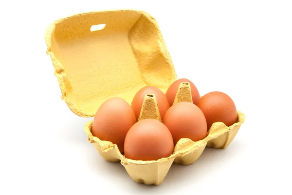 Six eggs — Stock Photo, Image