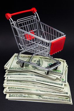 Alışveriş arabası.