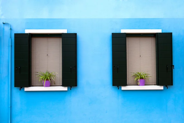 Duas janelas — Fotografia de Stock