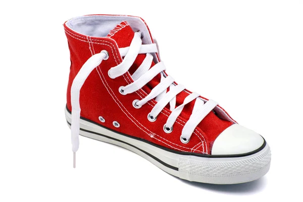Piros kosárlabda cipő Stock Fotó