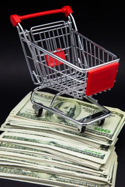 Alışveriş arabası.