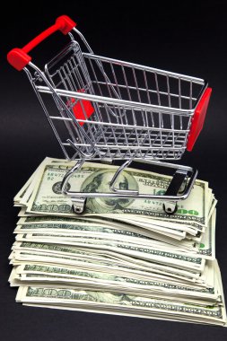 Alışveriş arabası.