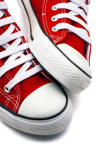 Sapatos esportivos vermelho — Fotografia de Stock
