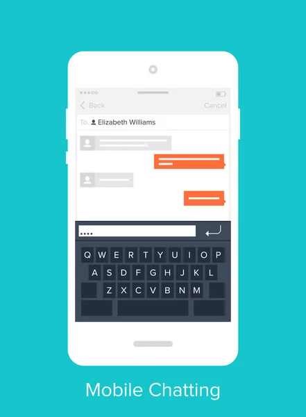 Interface utilisateur mobile — Image vectorielle