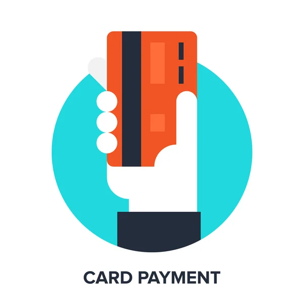 Concept de paiement par carte — Image vectorielle