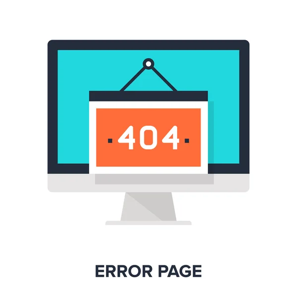 Concepto de página de error — Vector de stock