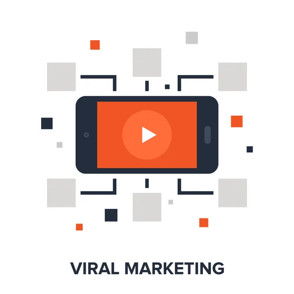 Viral marketing concept — Stock Vector