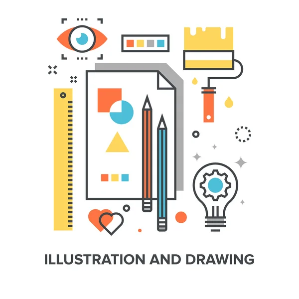 Illustrazione e disegno — Vettoriale Stock