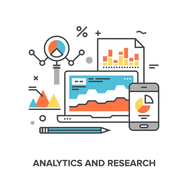 Análisis e investigación — Archivo Imágenes Vectoriales