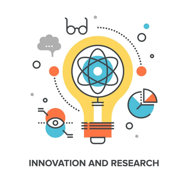 Inovace a výzkum — Stockový vektor