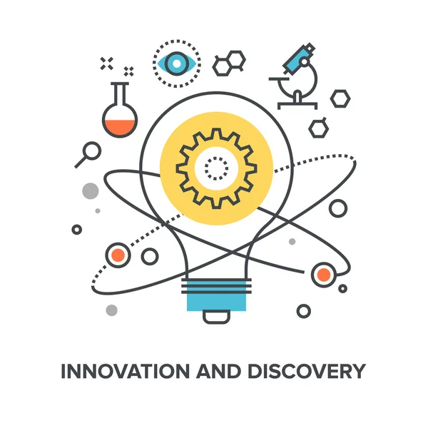 Innovatie en ontdekking — Stockvector