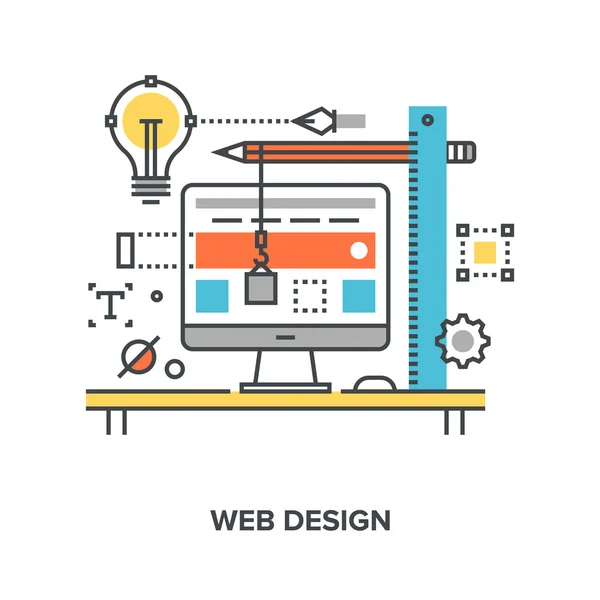 Webbdesignkoncept — Stock vektor