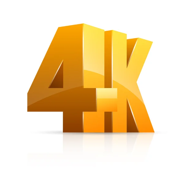 4K คอนเซปต์ . — ภาพเวกเตอร์สต็อก