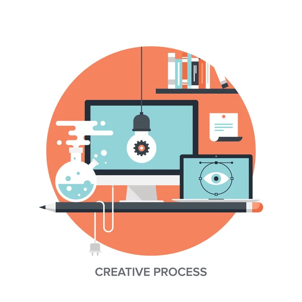 Creative Process — Stock Vector