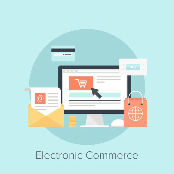 Electronic Commerce — Stock Vector