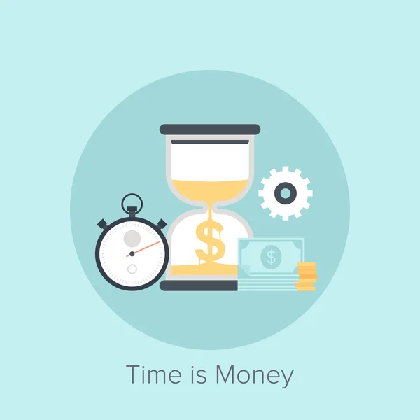 Час-гроші — стоковий вектор