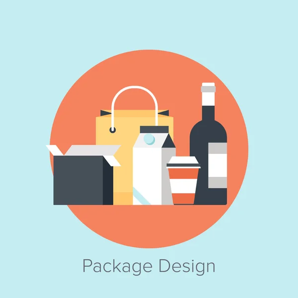 Diseño del paquete — Vector de stock