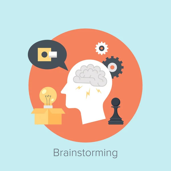 Brainstorming — Stock Vector