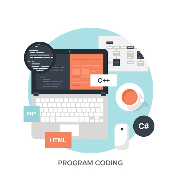 Program Coding. — Stock Vector