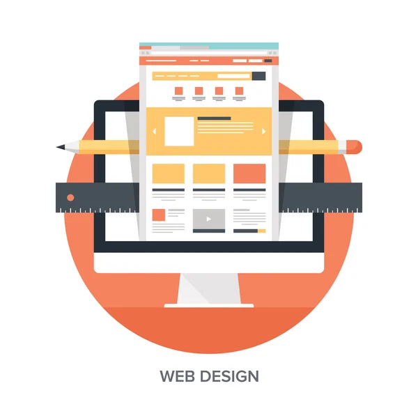 Web Tasarım ve geliştirme — Stok Vektör