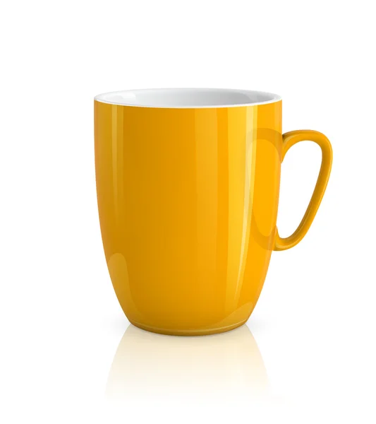 Желтая чашка — стоковый вектор