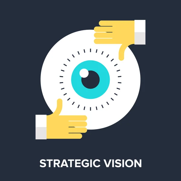 Strategická vize. — Stockový vektor