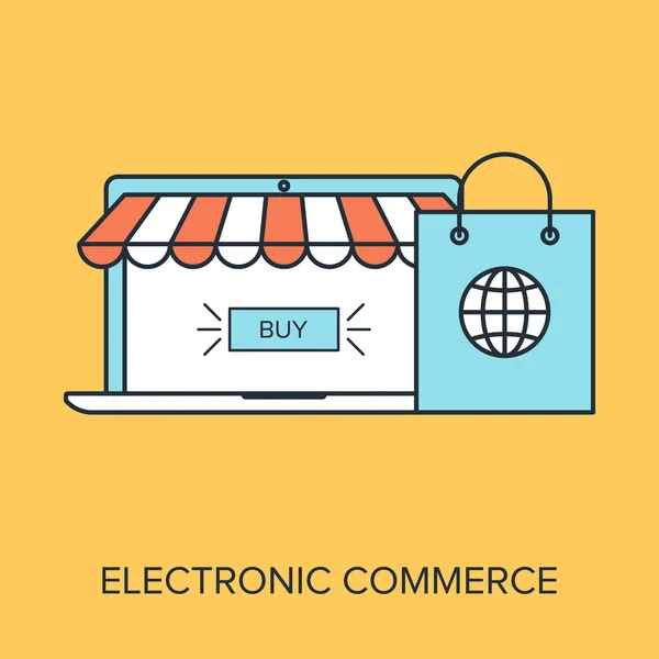 Electronic Commerce — Stock Vector