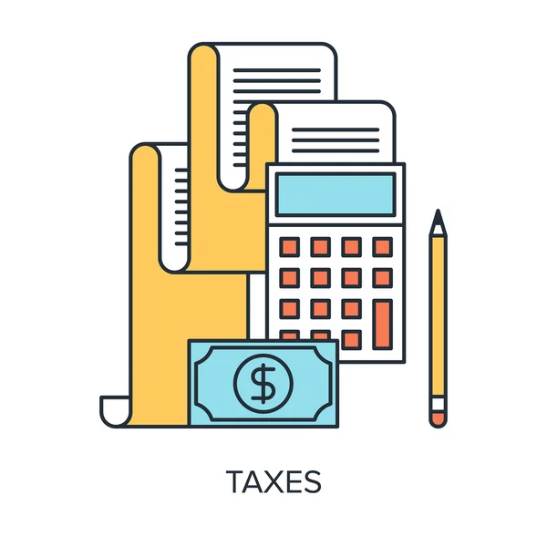 Taxes Concept — Stock Vector