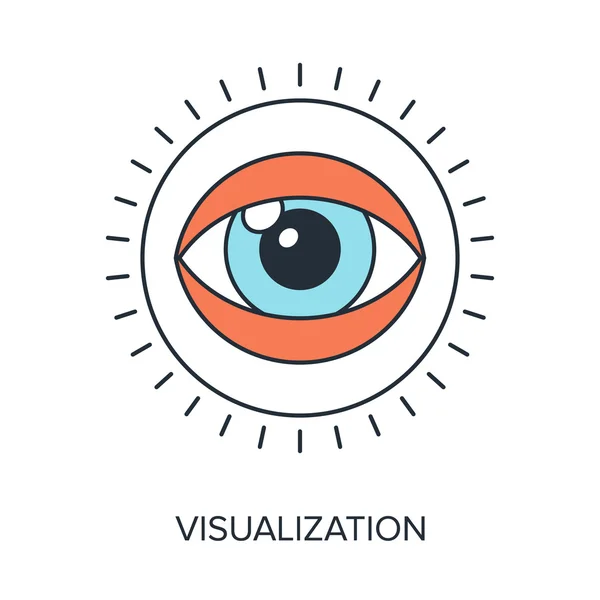 Vizualizace — Stockový vektor