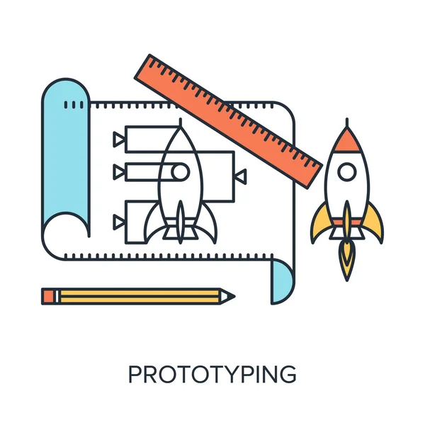 Prototyping — Stockvektor