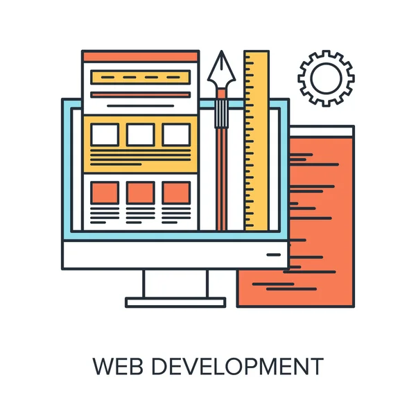 Desarrollo web — Vector de stock