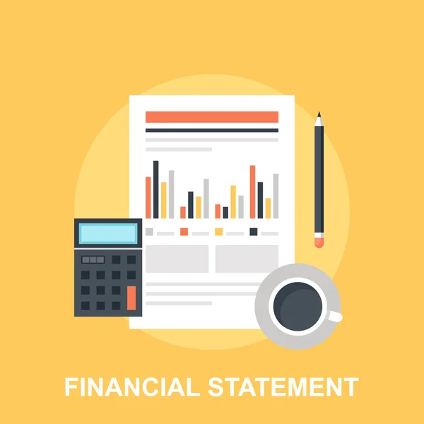 Фінансовий звіт — стоковий вектор