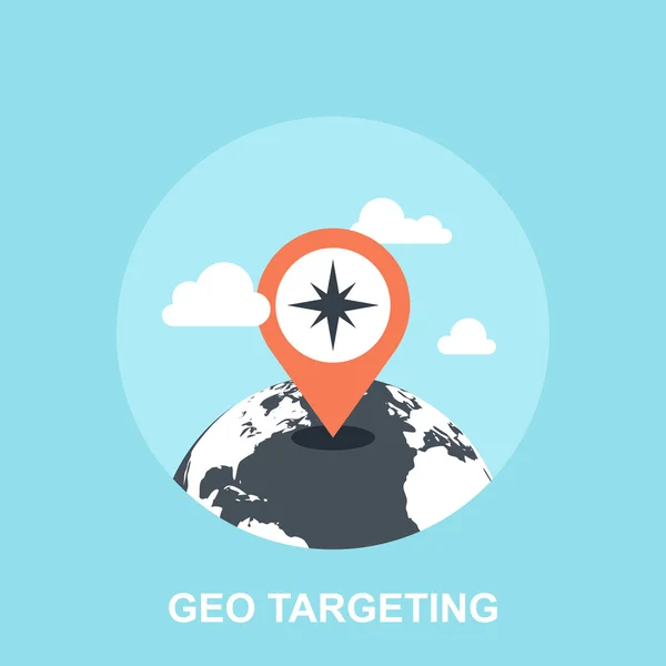 Geo-Targeting — Stockvektor