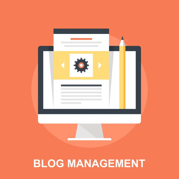 Blog Management — Stock Vector