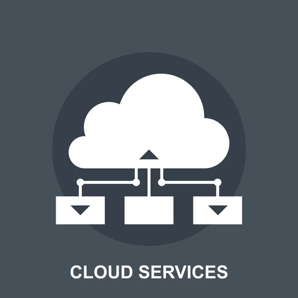 Usługi w chmurze — Wektor stockowy