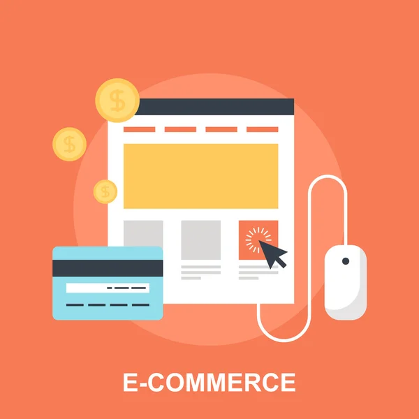 E-Commerce — Stockvektor