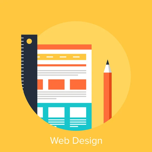 Diseño web — Vector de stock