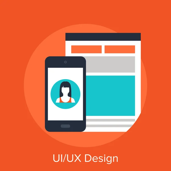 UI - Diseño UX — Vector de stock