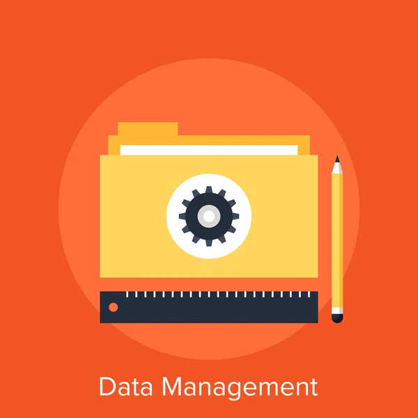 Datenmanagement — Stockvektor