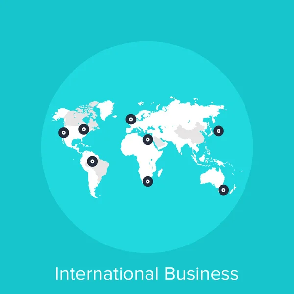 Mezinárodní podnikání — Stockový vektor