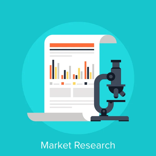 Estudo de mercado — Vetor de Stock