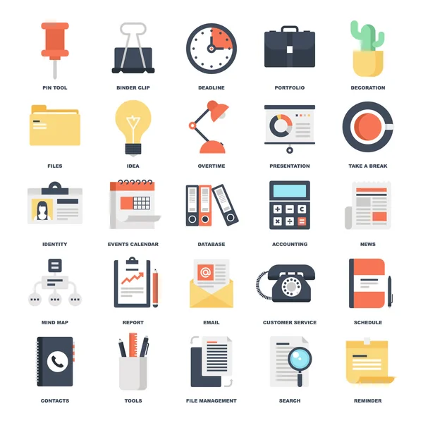 Office Icons — Stock Vector