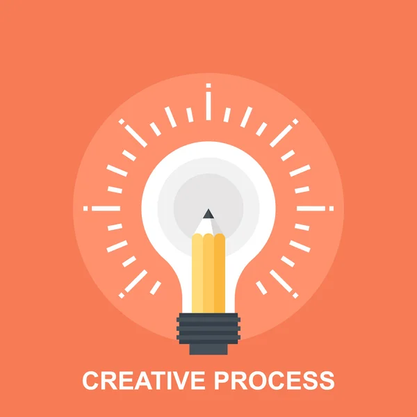 Kreativer Prozess — Stockvektor